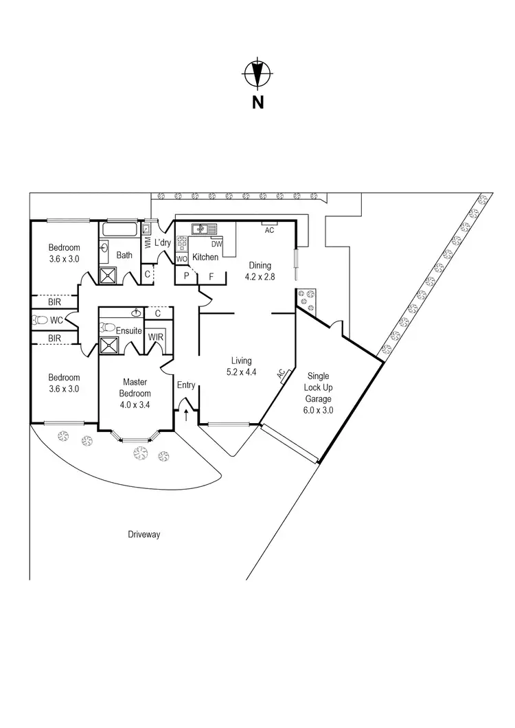 Floorplan of Homely unit listing, 2/8 Wicklow St, Ormond VIC 3204