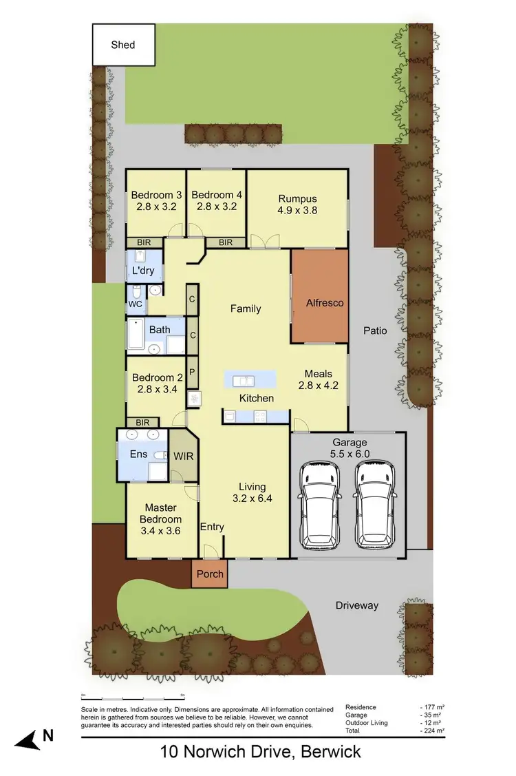 Floorplan of Homely house listing, 10 Norwich Dr, Berwick VIC 3806