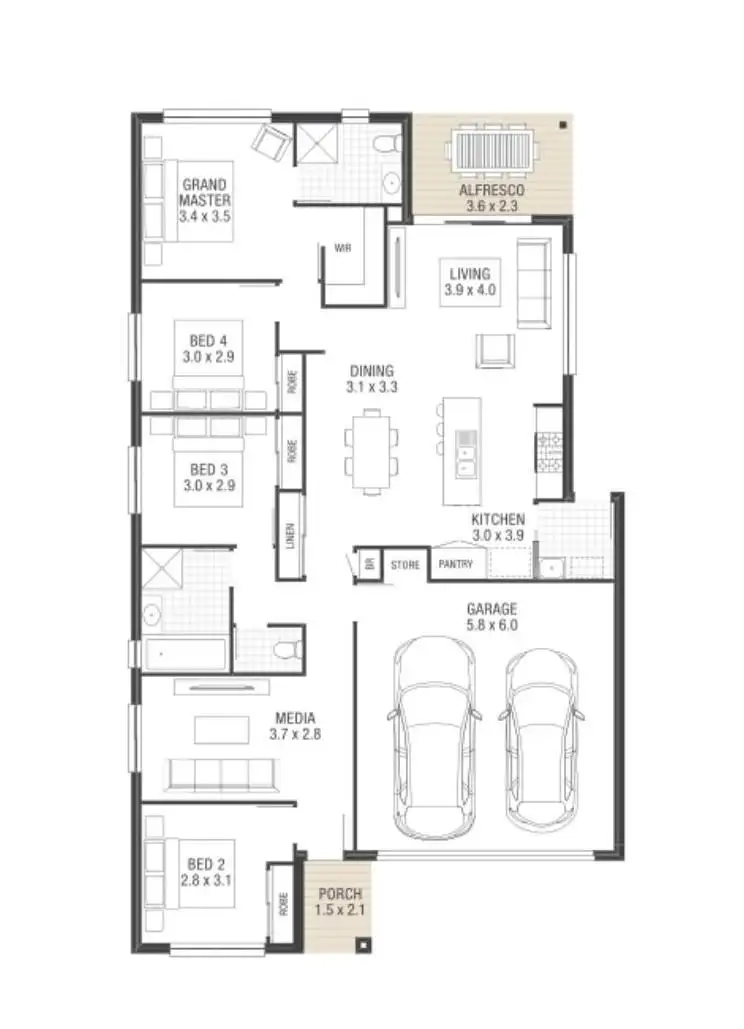 Floorplan of Homely house listing, Address available on request