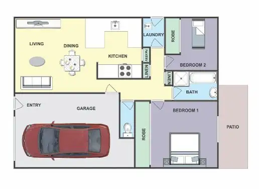 Floorplan of Homely villa listing, UNIT 7/10 SPENCE STREET, Taree NSW 2430
