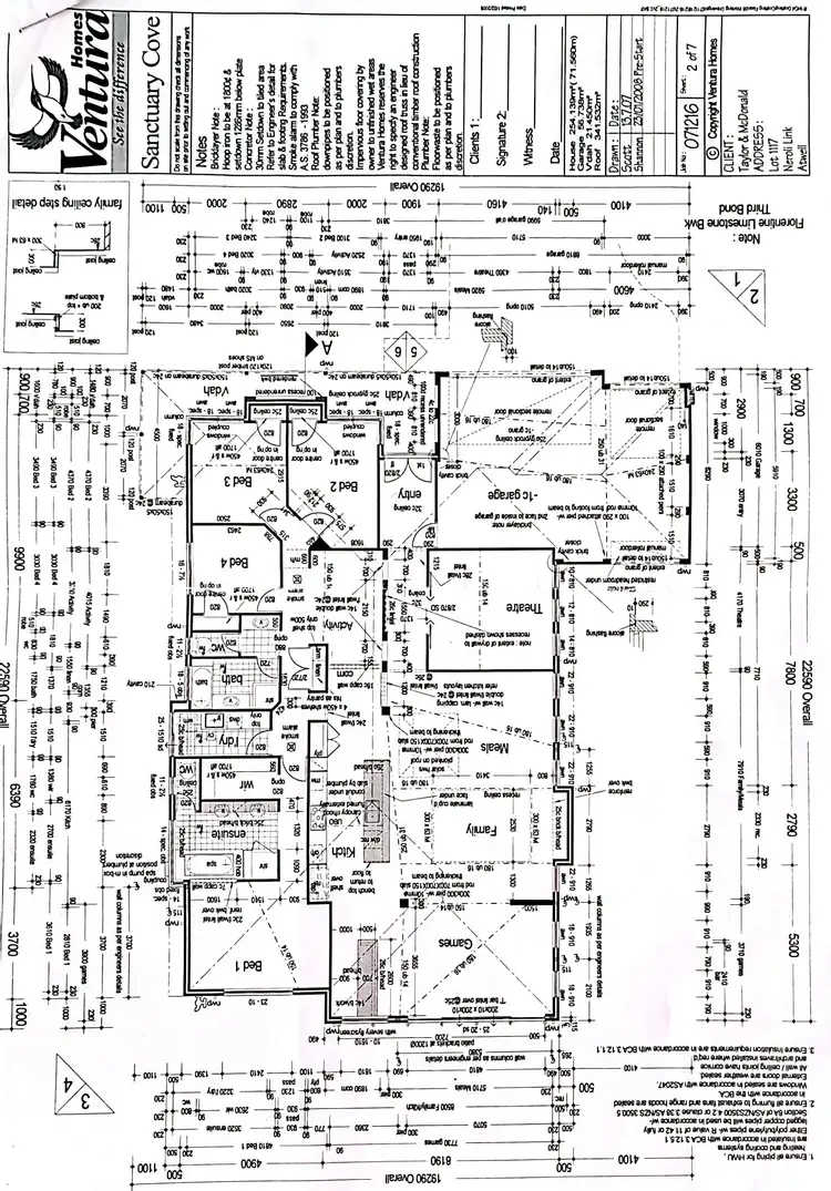 Floorplan of Homely house listing, 2 NEROLI LINK, Atwell WA 6164