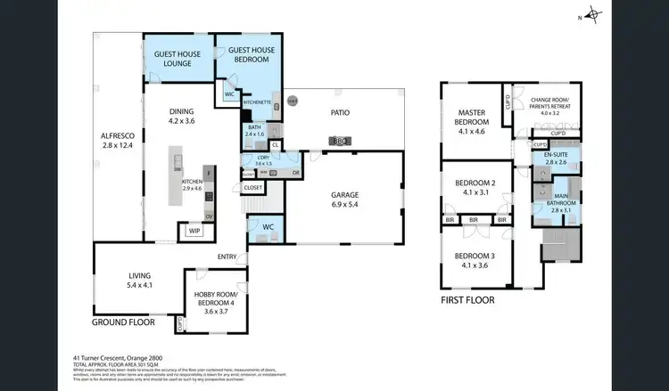 Floorplan of Homely house listing, 41 TURNER CRESCENT, Orange NSW 2800