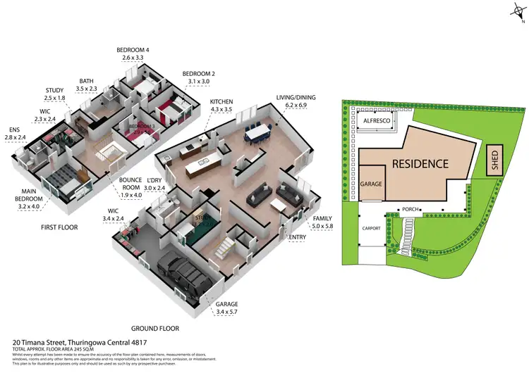 Floorplan of Homely house listing, 20 TIMANA STREET, Thuringowa Central QLD 4817