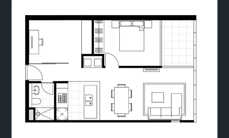 Floorplan of Homely apartment listing, UNIT 1423/45 MACQUARIE STREET, Parramatta NSW 2150