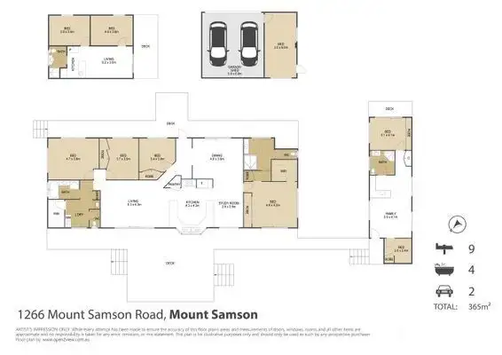 Floorplan of Homely rural property listing, 1266 MOUNT SAMSON ROAD, Mount Samson QLD 4520