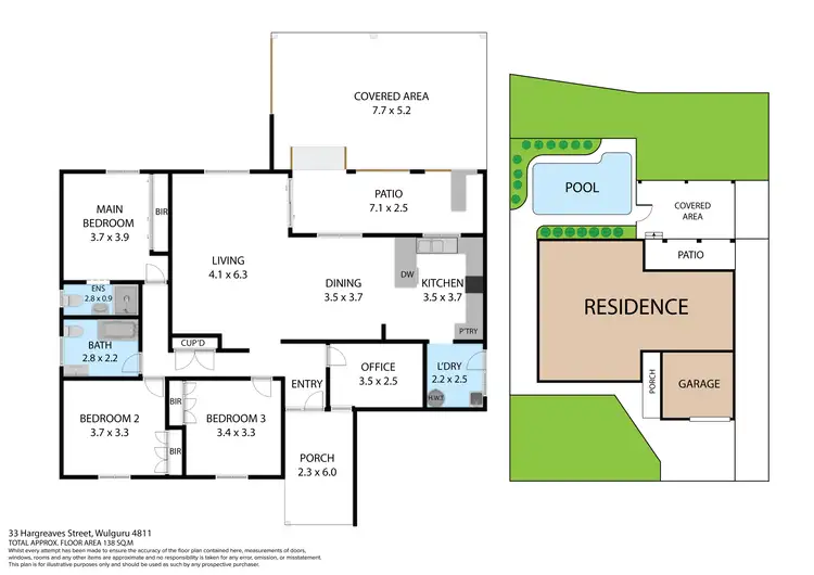 Floorplan of Homely house listing, 33 HARGREAVES STREET, Wulguru QLD 4811