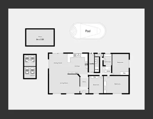 Floorplan of Homely rural property listing, 9 LEEHY COURT, Daruka NSW 2340