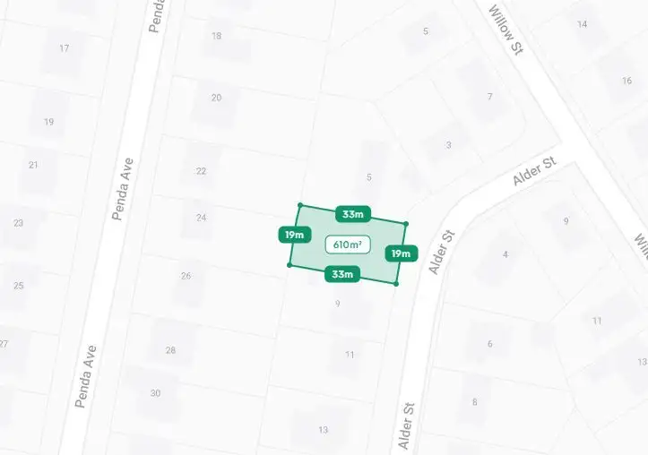 Floorplan of Homely land listing, 7 ALDER STREET, New Auckland QLD 4680