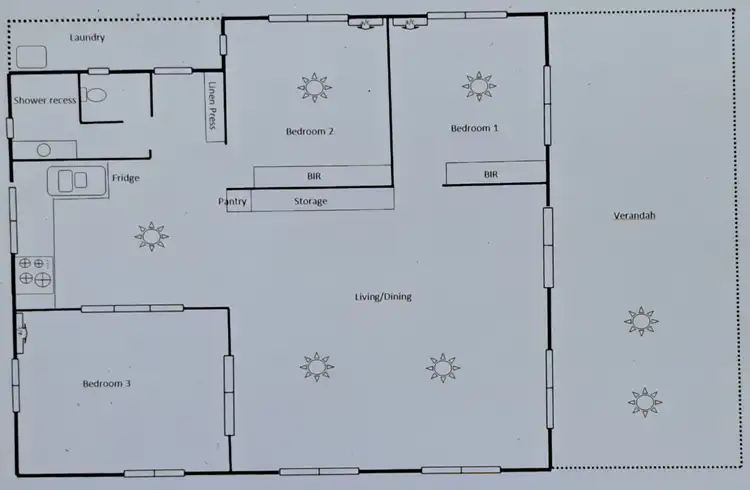 Floorplan of Homely rural property listing, 600 MOCATTO ROAD, Acacia Hills NT 822