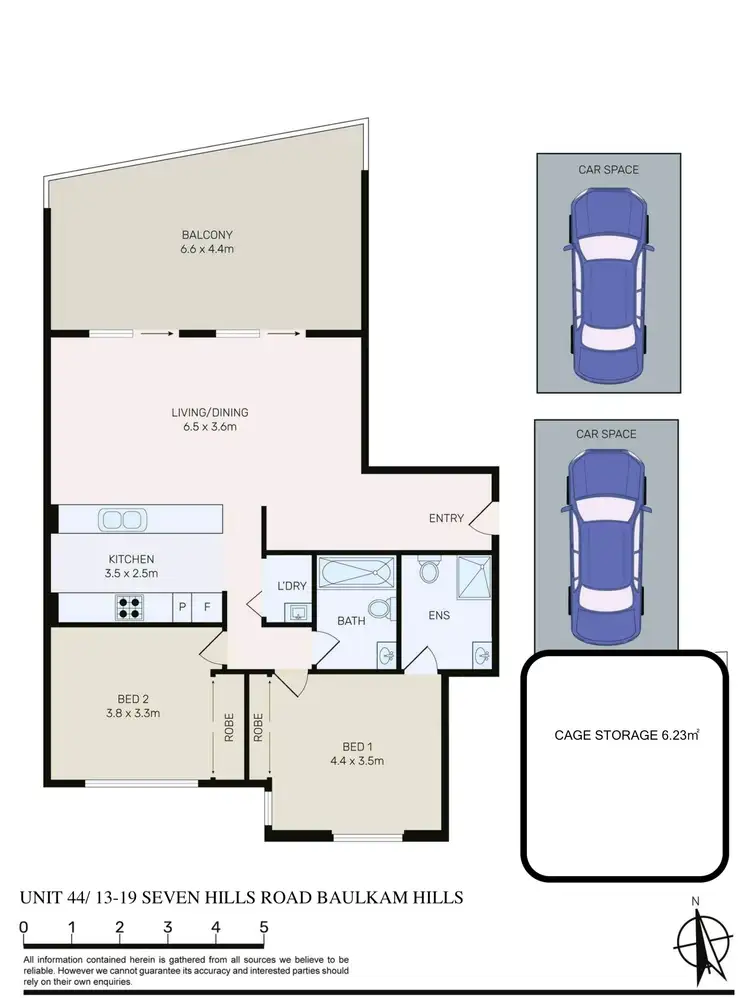 Floorplan of Homely unit listing, UNIT 44/13-19 SEVEN HILLS ROAD, Baulkham Hills NSW 2153