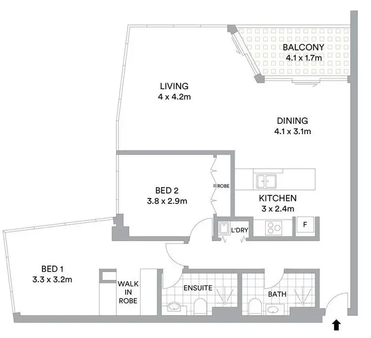 Floorplan of Homely apartment listing, UNIT 602/19 MARCUS CLARKE STREET, City ACT 2601