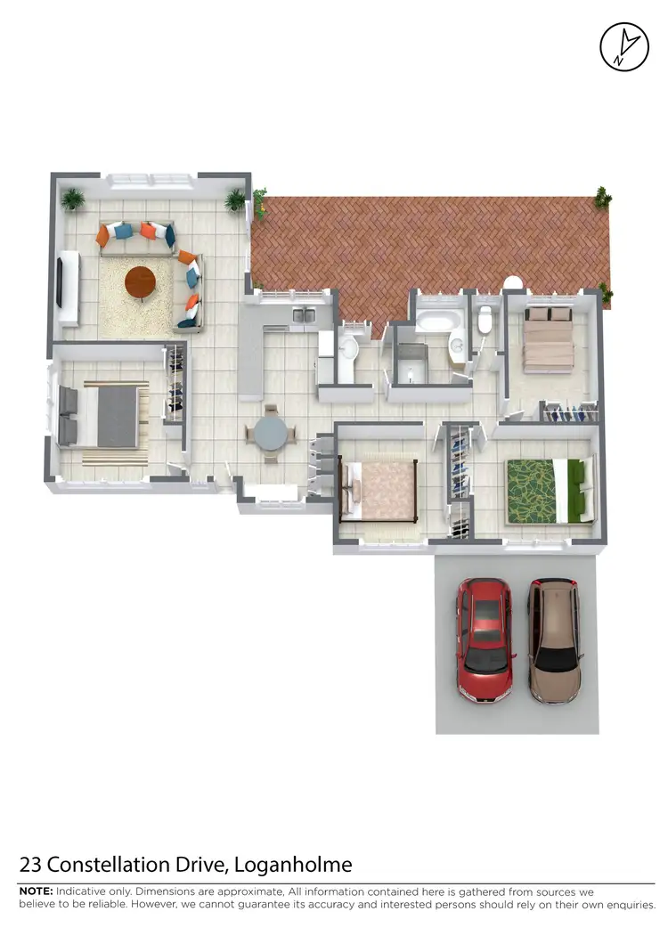 Floorplan of Homely house listing, 23 CONSTELLATION DRIVE, Loganholme QLD 4129