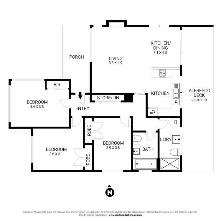 Floorplan of Homely house listing, 54 GUTHRIE AVENUE, North Geelong VIC 3215