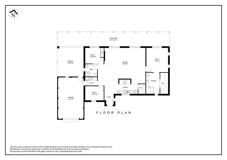 Floorplan of Homely house listing, 13 BISSETT PLACE, Heybridge TAS 7316