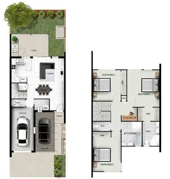 Floorplan of Homely townhouse listing, UNIT 24/190 QUEENS ROAD, Nudgee QLD 4014