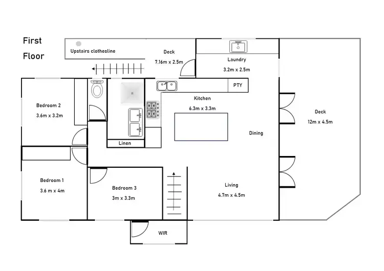 Floorplan of Homely house listing, 9 MICHENER COURT, West Mackay QLD 4740