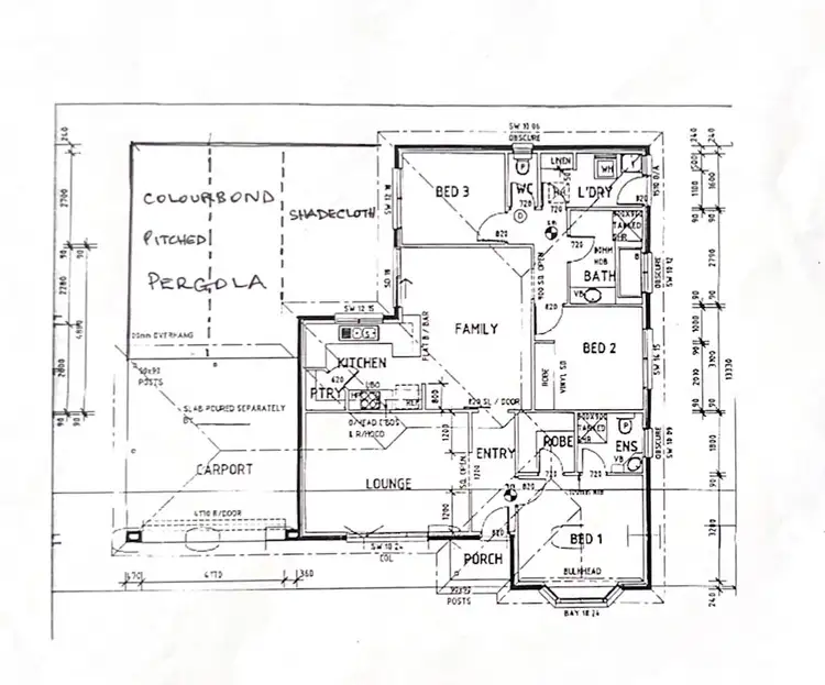 Floorplan of Homely house listing, 13A LANARK AVENUE, Seaton SA 5023