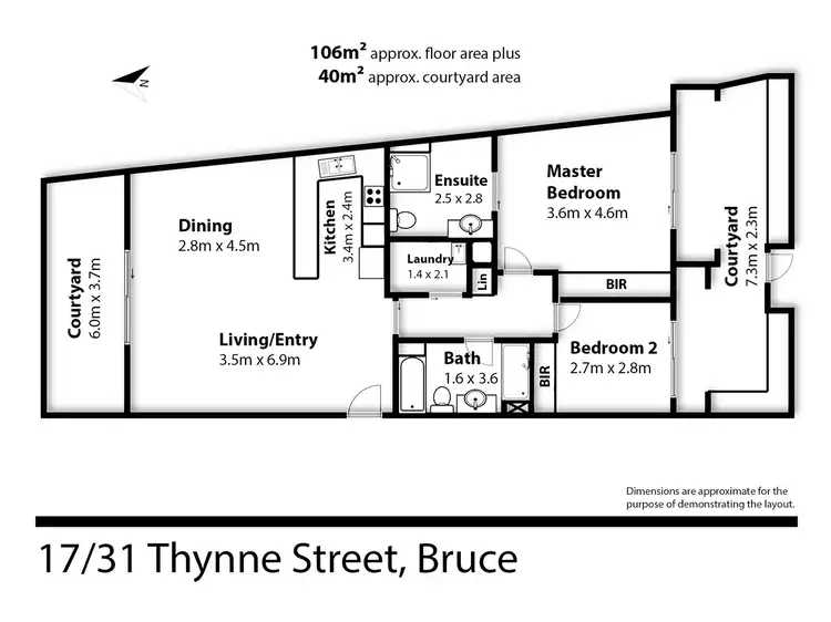 Floorplan of Homely apartment listing, UNIT 17/31 THYNNE STREET, Bruce ACT 2617