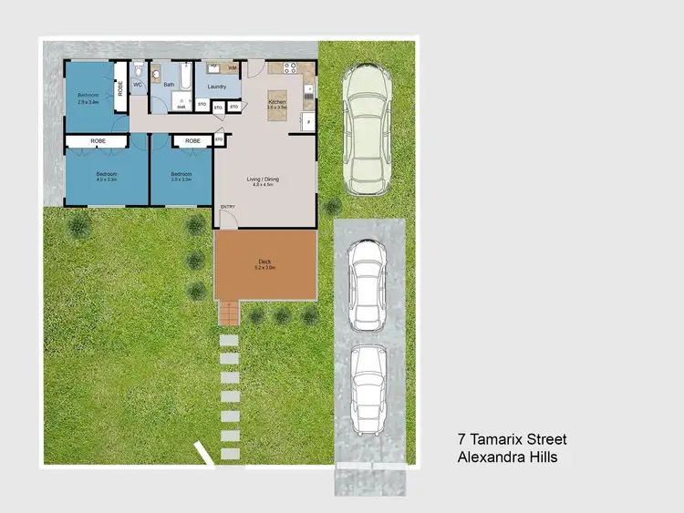 Floorplan of Homely house listing, 7 TAMARIX STREET, Alexandra Hills QLD 4161