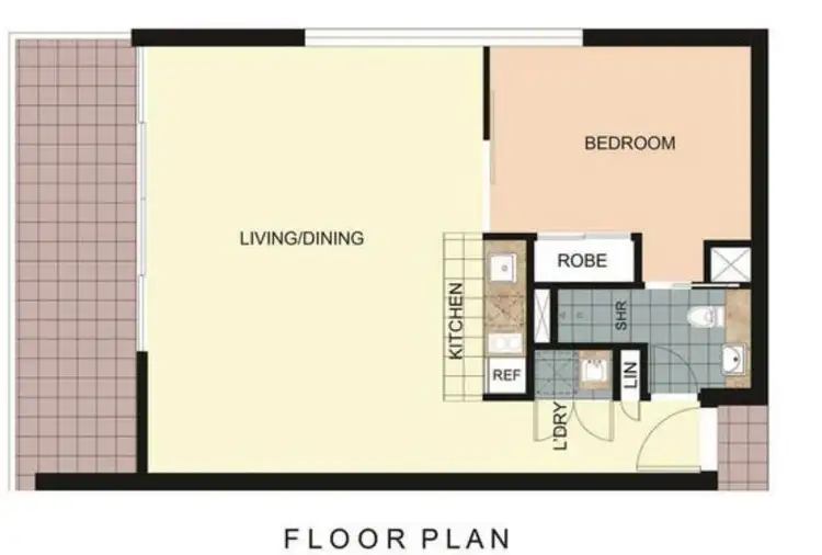 Floorplan of Homely apartment listing, UNIT 1007/1 MARLIN PARADE, Cairns City QLD 4870