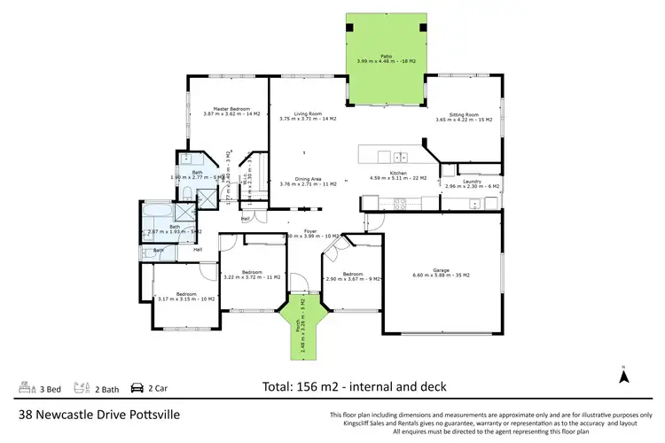 Floorplan of Homely house listing, 38 NEWCASTLE DRIVE, Pottsville NSW 2489