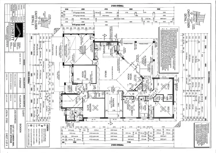 Floorplan of Homely house listing, 55 CAMDEN WAY, Meadow Springs WA 6210