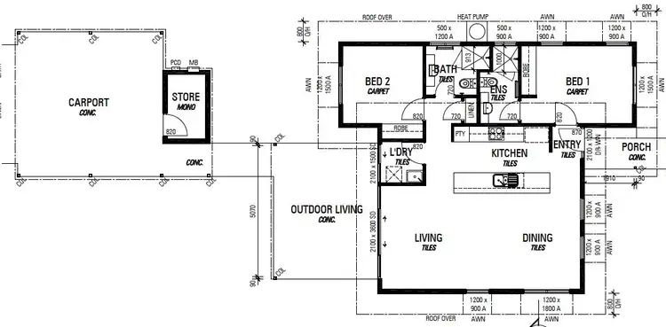 Floorplan of Homely house listing, 54 GOSHAWK CIRCLE, Nickol WA 6714