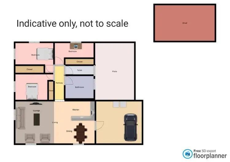 Floorplan of Homely house listing, 5 OSULLIVAN STREET, Koongal QLD 4701