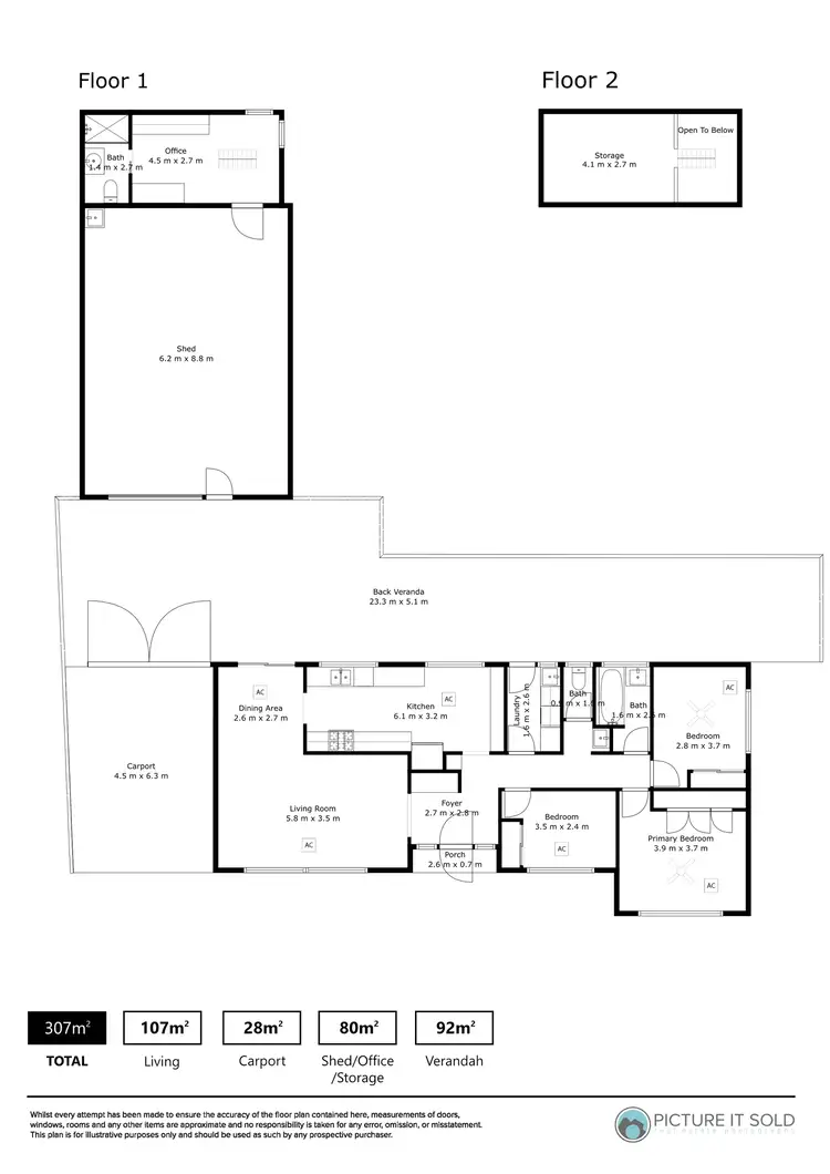 Floorplan of Homely house listing, 6 LALINA STREET, Happy Valley SA 5159