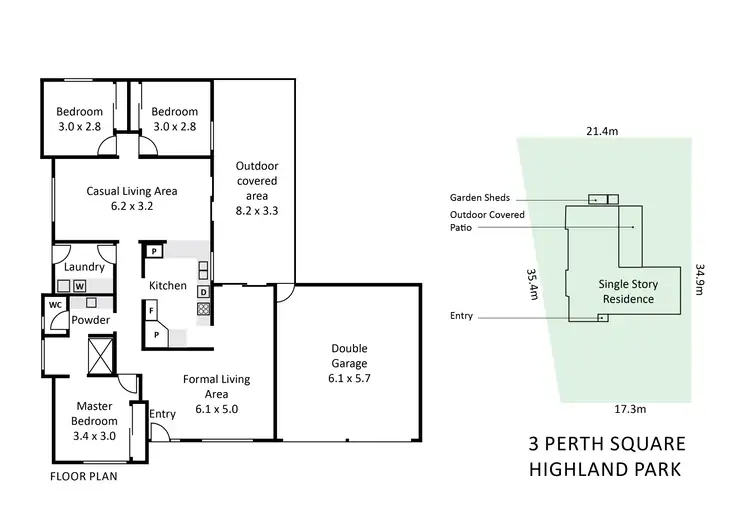 Floorplan of Homely house listing, 3 PERTH SQUARE, Highland Park QLD 4211