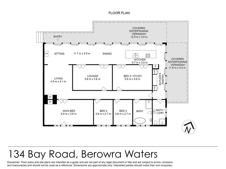 Floorplan of Homely house listing, 134 BAY ROAD, Berowra Waters NSW 2082