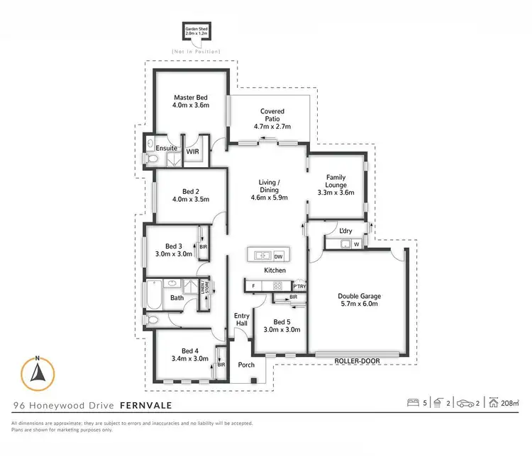 Floorplan of Homely house listing, 96 HONEYWOOD DRIVE, Fernvale QLD 4306