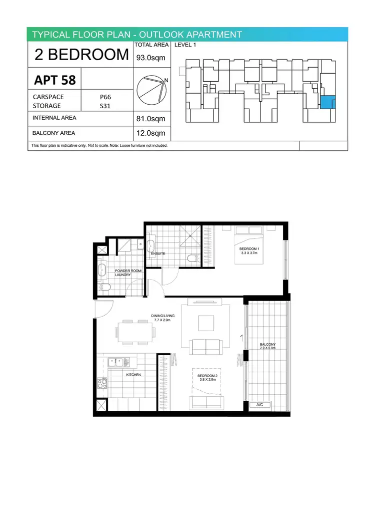 Floorplan of Homely apartment listing, UNIT 58/8 DEE WHY PARADE, Dee Why NSW 2099
