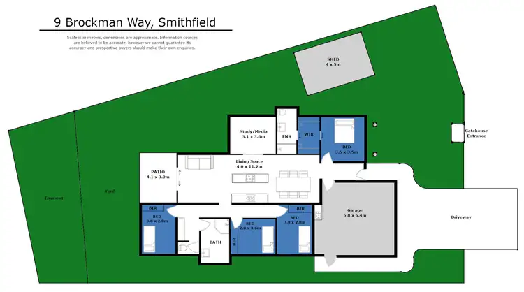 Floorplan of Homely house listing, 9 BROCKMAN WAY, Smithfield QLD 4878