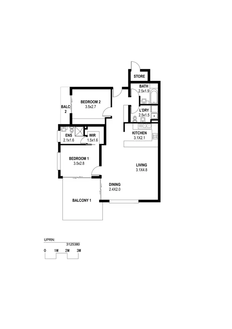 Floorplan of Homely apartment listing, UNIT 74/5 MICHIE COURT, Bayview NT 820