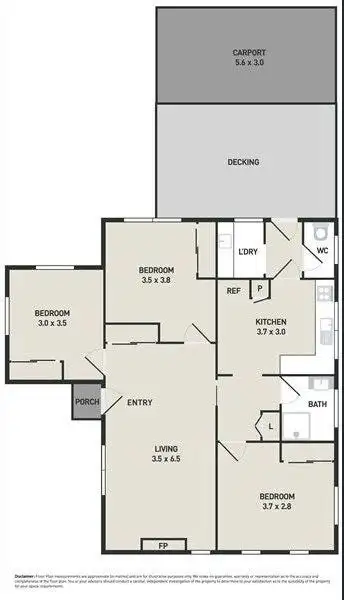 Floorplan of Homely house listing, UNIT 1/9 WRIGHT STREET, Laverton VIC 3028
