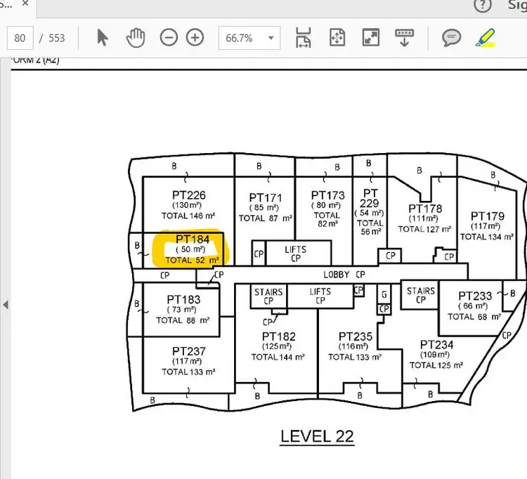 Floorplan of Homely apartment listing, 2215/500 Pacific Highway, St Leonards NSW 2065