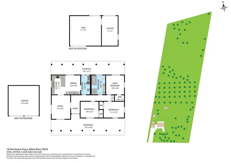 Floorplan of Homely rural property listing, 18 PERCHERON PLACE, Black River QLD 4818