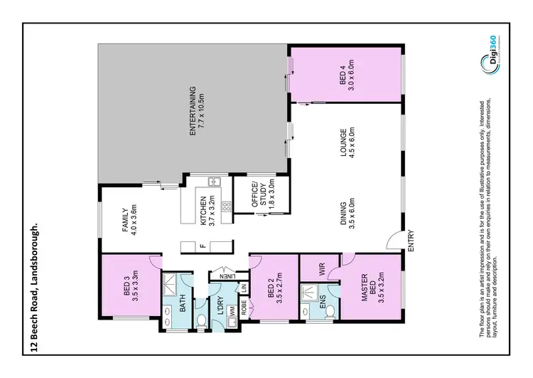 Floorplan of Homely house listing, Address available on request