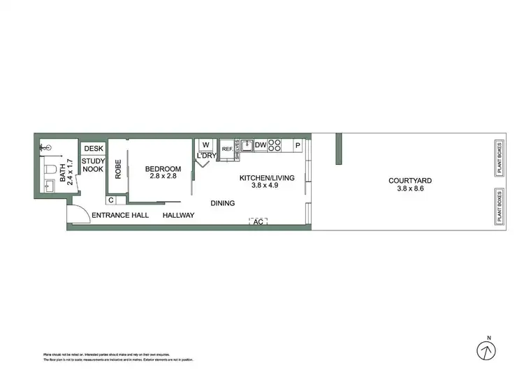 Floorplan of Homely unit listing, UNIT 109/227 TOORAK ROAD, South Yarra VIC 3141