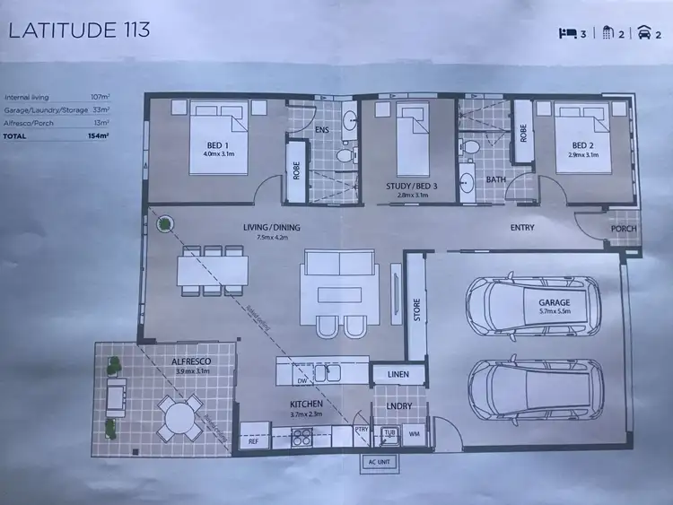 Floorplan of Homely house listing, 16 REGATTA CLOSE, Anna Bay NSW 2316