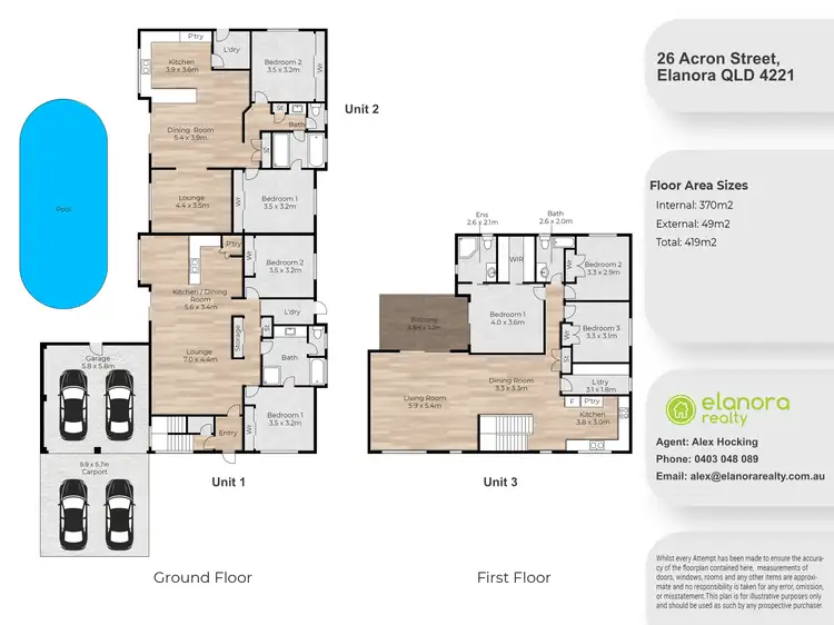 Floorplan of Homely house listing, 26 ACRON STREET, Elanora QLD 4221