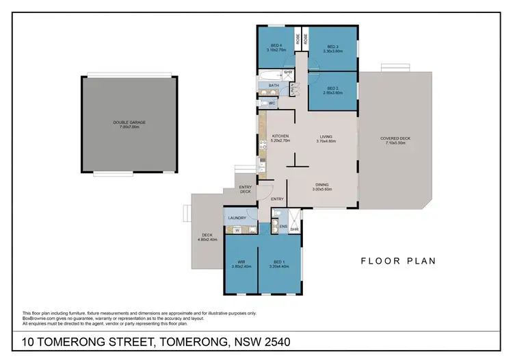 Floorplan of Homely house listing, 10 TOMERONG STREET, Tomerong NSW 2540