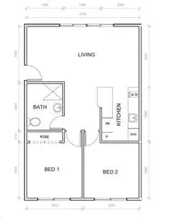 Floorplan of Homely unit listing, 5/8 Boyd St, Minnamurra NSW 2533