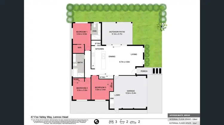 Floorplan of Homely house listing, 47 FOX VALLEY WAY, Lennox Head NSW 2478