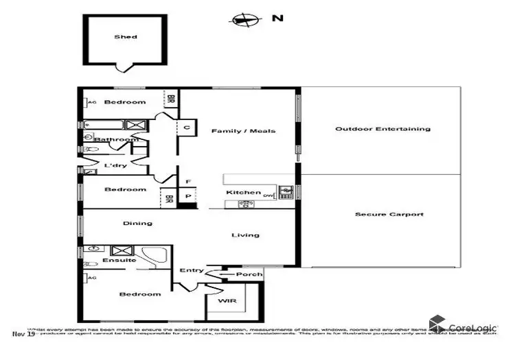 Floorplan of Homely house listing, 11 CHATEAU CLOSE, Hoppers Crossing VIC 3029