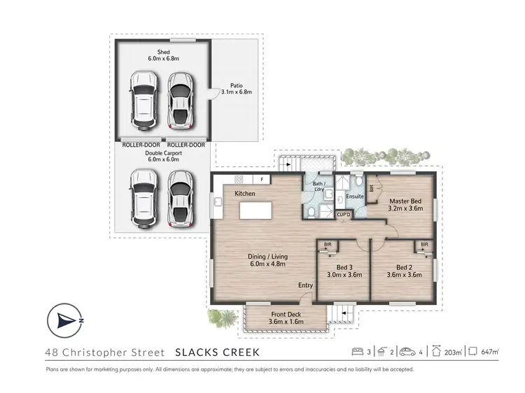 Floorplan of Homely house listing, 48 CHRISTOPHER STREET, Slacks Creek QLD 4127