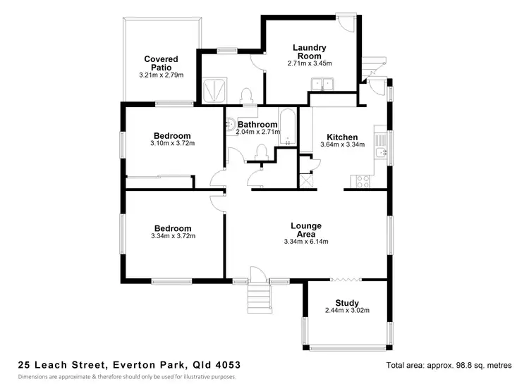 Floorplan of Homely house listing, 25 LEACH STREET, Everton Park QLD 4053
