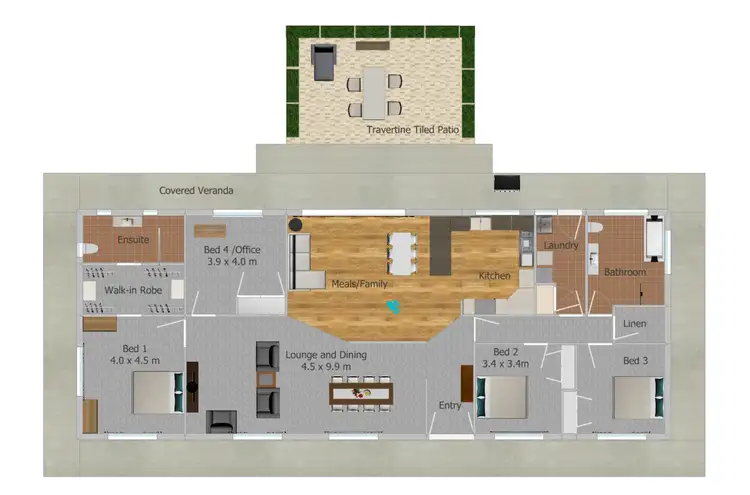 Floorplan of Homely rural property listing, 5 STRINGYBARK PLACE, Manton NSW 2582
