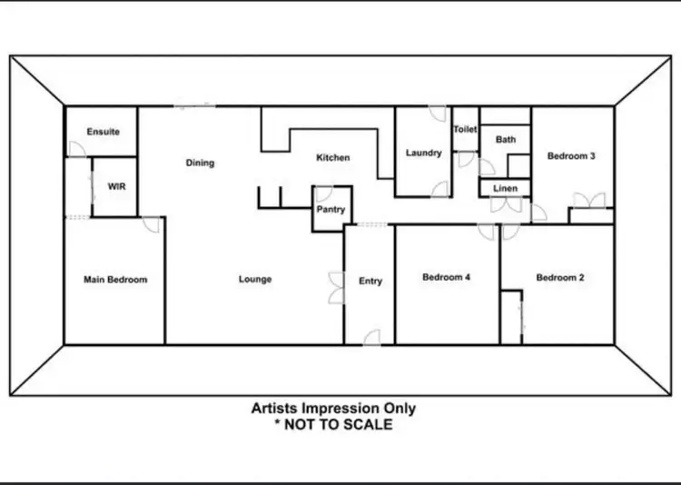 Floorplan of Homely rural property listing, 3374 MURRINGO ROAD, Young NSW 2594